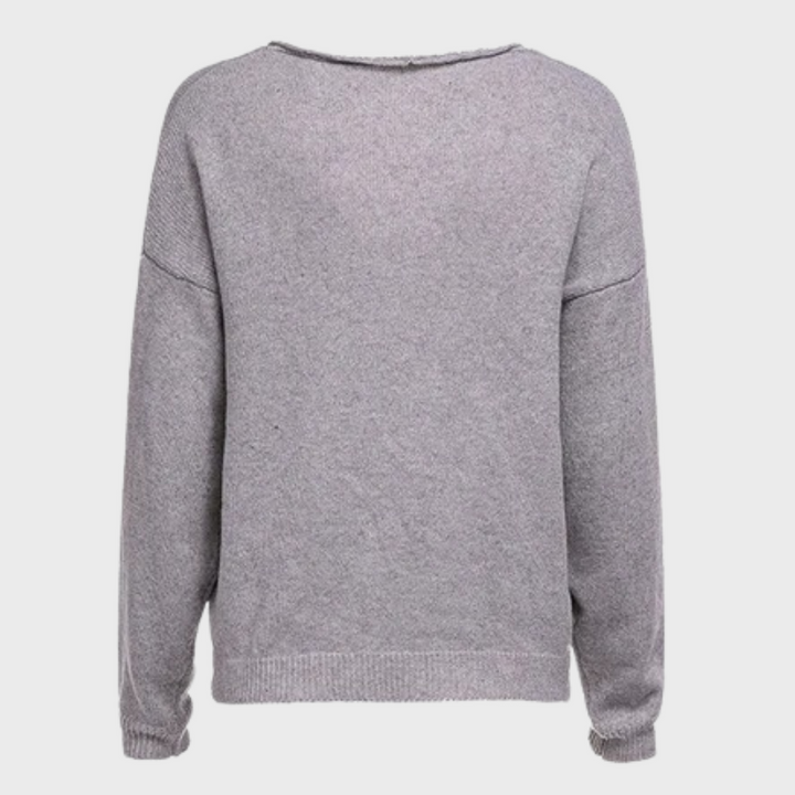 Casual Knitted Women's Sweater - Mila-Yellow-S-Nora Luxe
