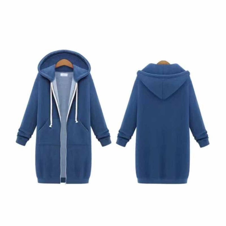 Casual Lang Women's Jacket - CozyZip-Black-M-Nora Luxe