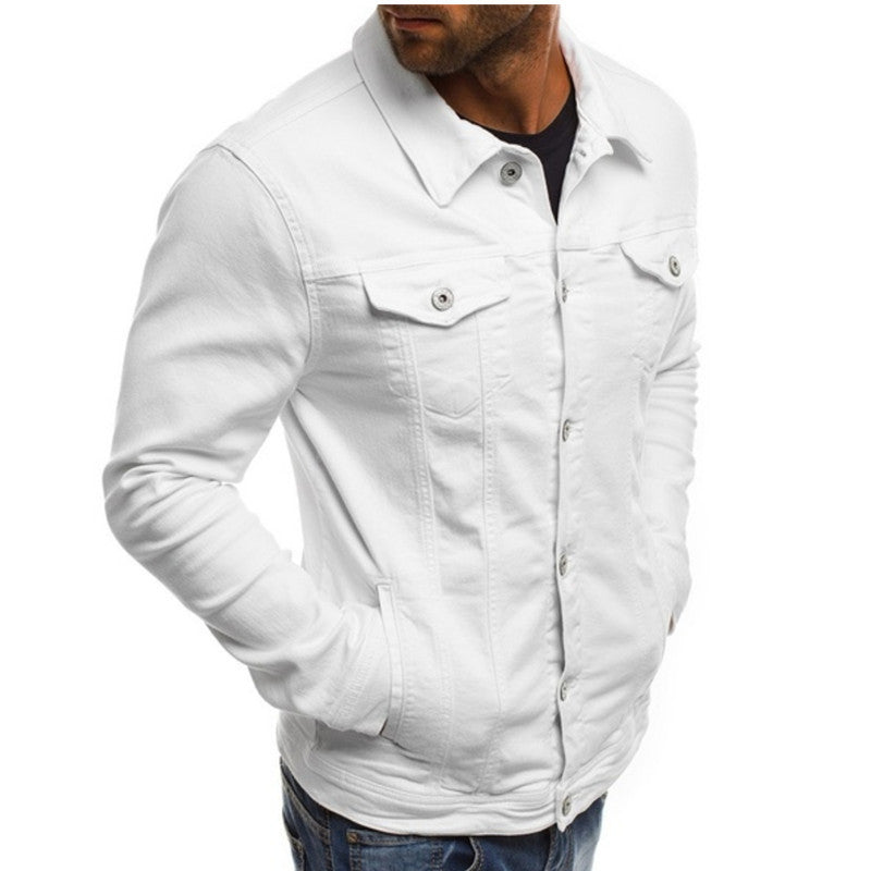 Casual Men's Denim Jacket - Mason-Green-M-Nora Luxe