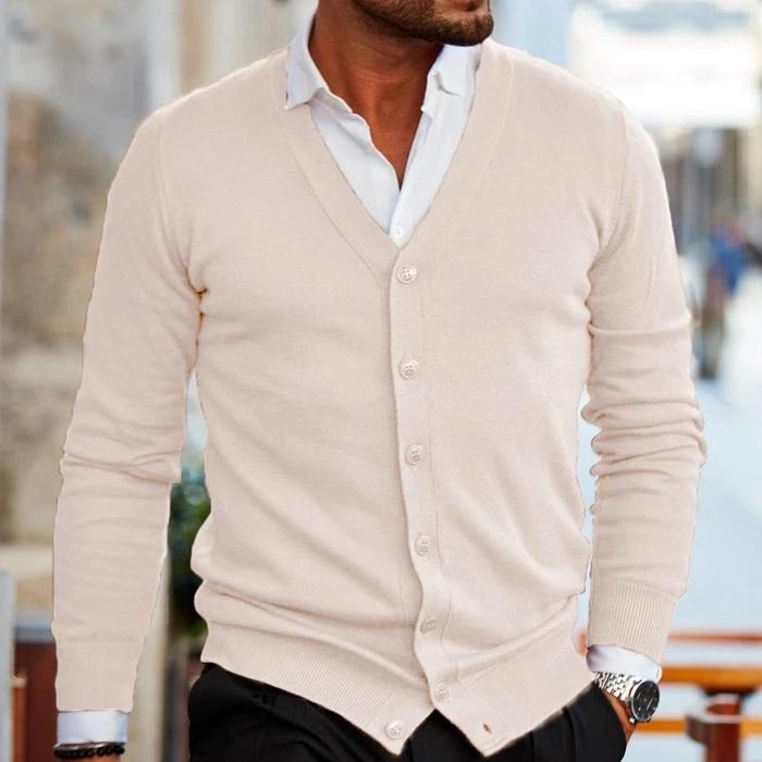 Casual Men's Vest - Ethan-Dark Red-S-Nora Luxe