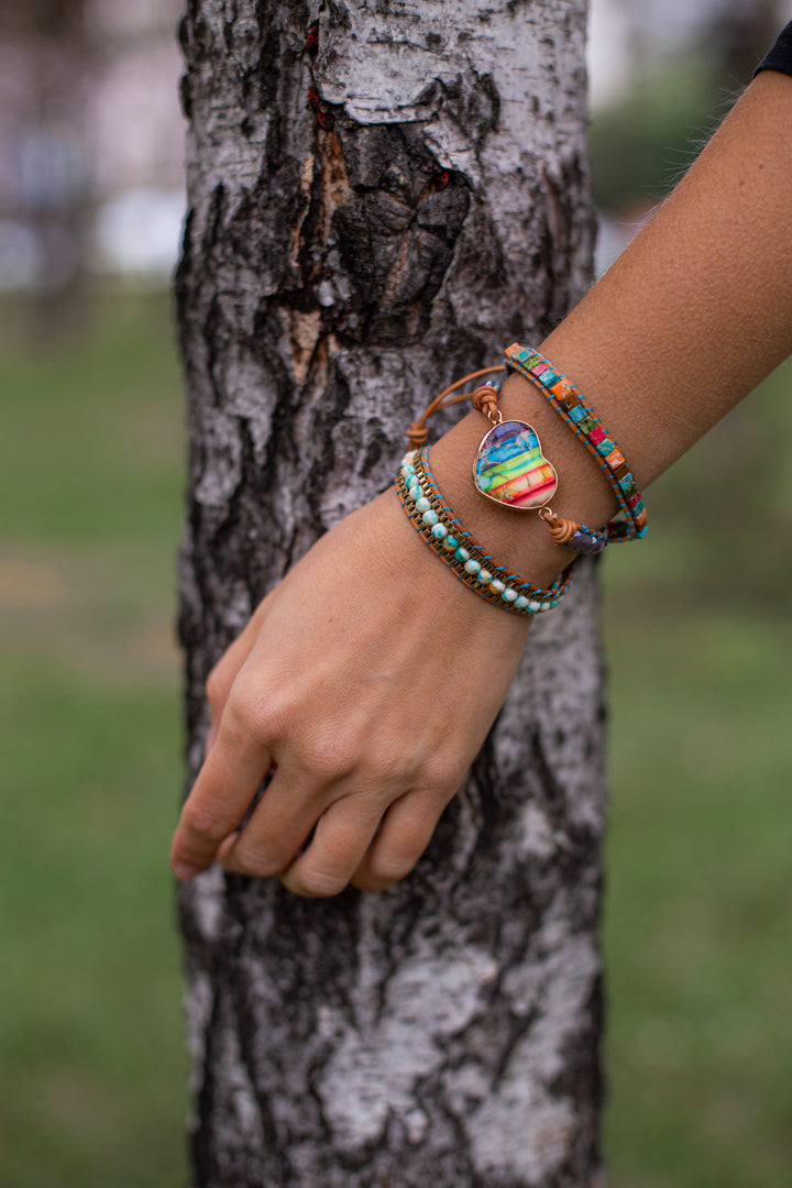 Chakra Energy Wrap Bracelet - Vitala-Nora Luxe