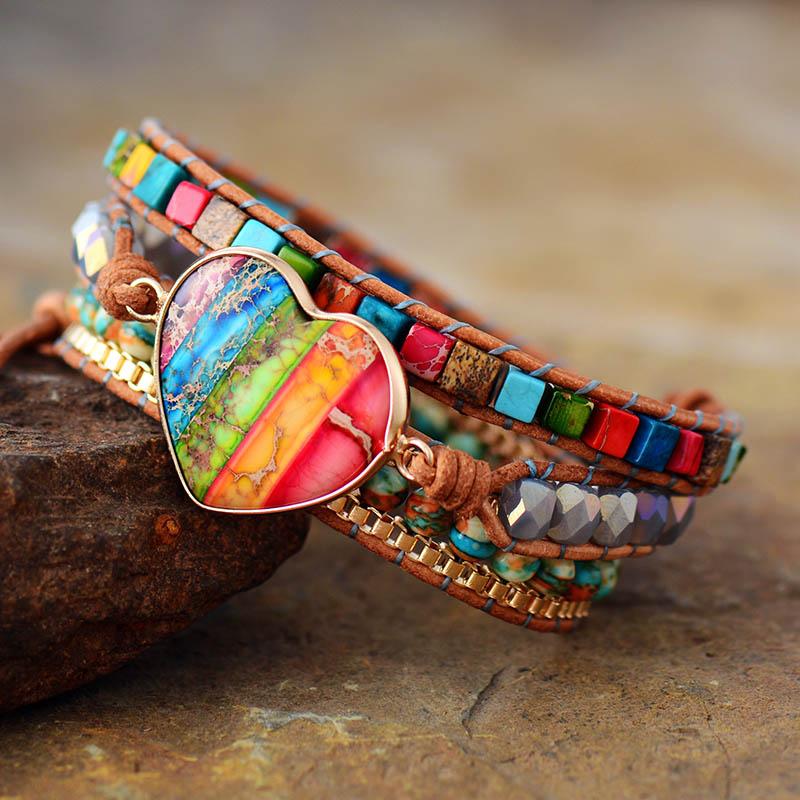 Chakra Energy Wrap Bracelet - Vitala-Nora Luxe