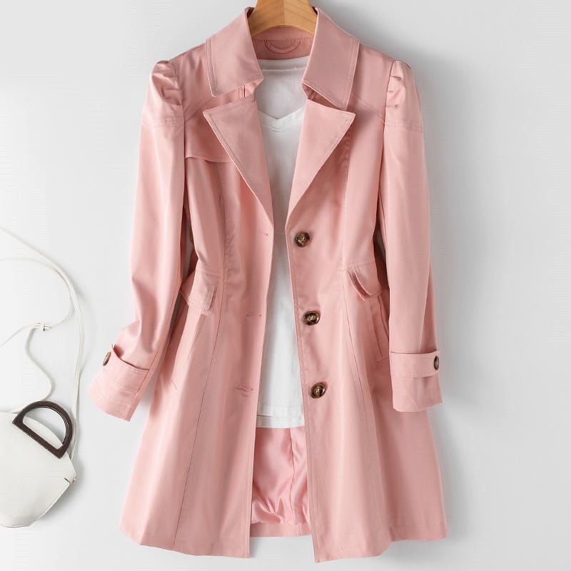 Casaco trench clássico feminino - Amelia