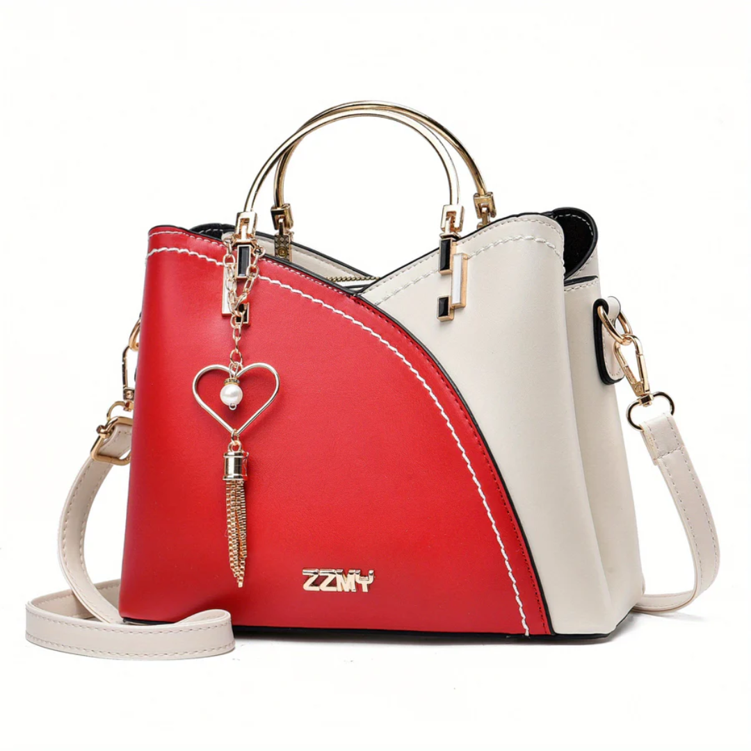 Chic Ladies Handbag - LuxeGrace-Red-Nora Luxe