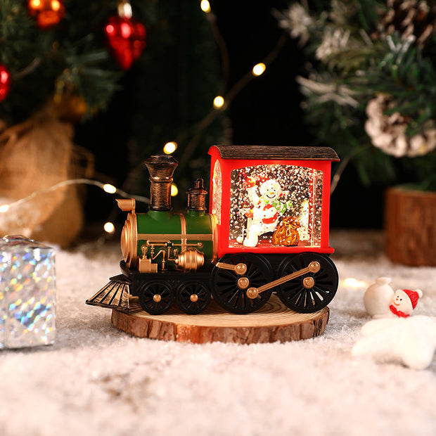 Christmas Music Box Train - JingleTracks-Colored - Snowman-Nora Luxe