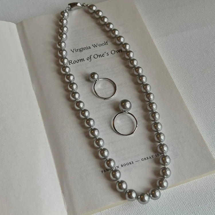 Classic Adjustable Pearl Ring - Sofia-White-Nora Luxe