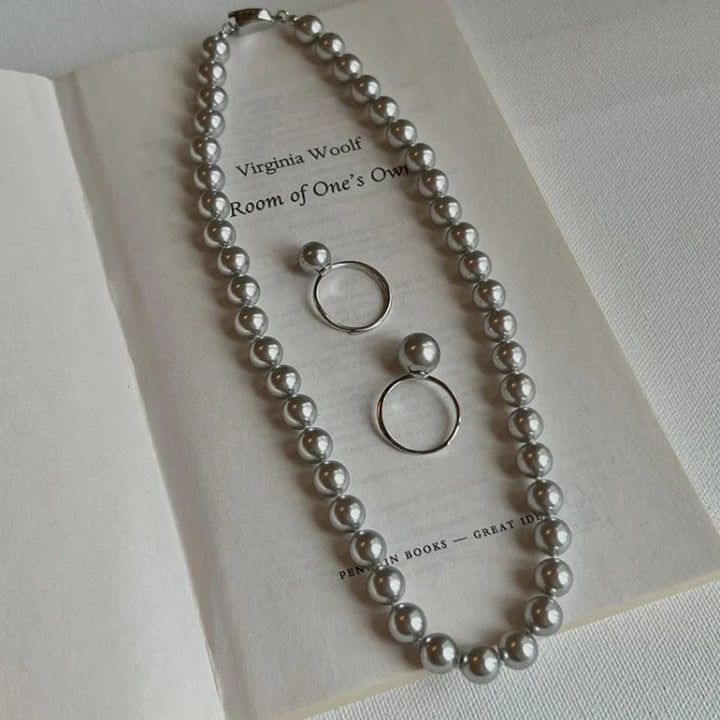 Classic Adjustable Pearl Ring - Sofia-White-Nora Luxe