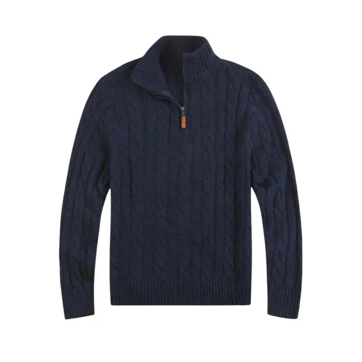 Classic Cable Sweater for Men - Henry-Sea-S-Nora Luxe