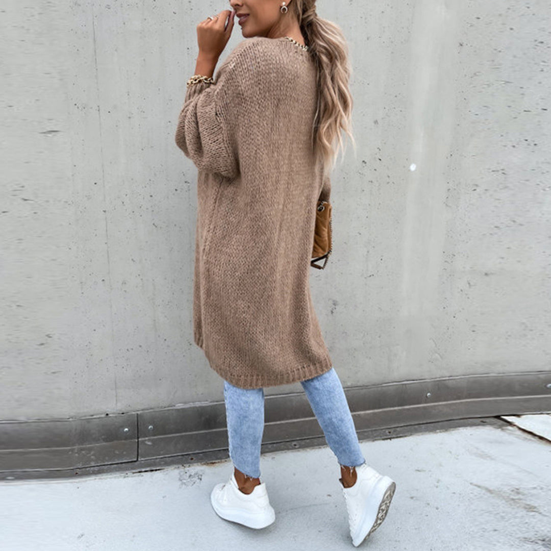 Classic Ladies Cardigan - Camile-Beige-S-Nora Luxe