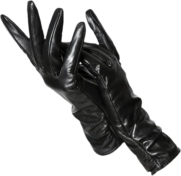 Classic Leather Women's Gloves - LuxLeather-Black-S-Nora Luxe