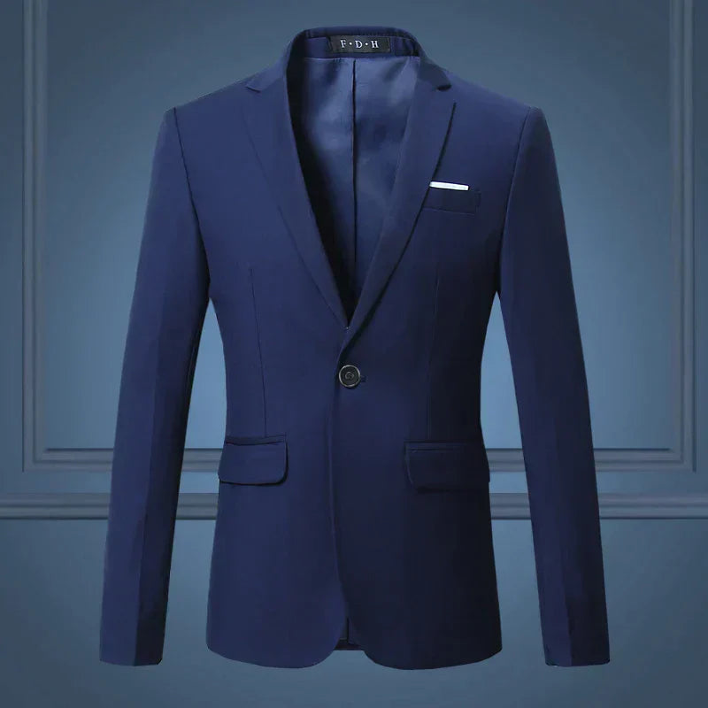 Classic Men's blazer - Maxim-Blue-S-Nora Luxe