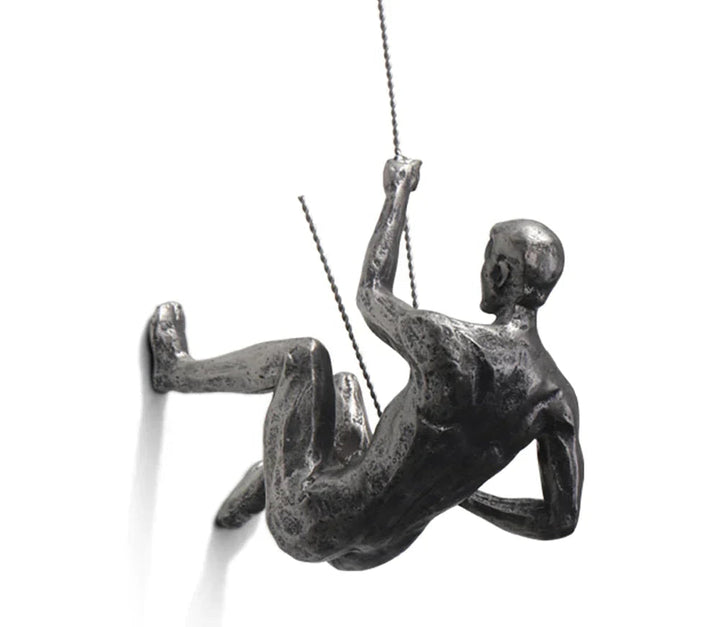 Climber Wall Sculpture – PeakFigures-Left climber-The Livary
