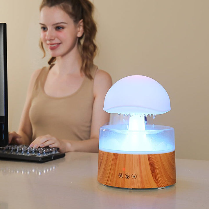 Cloud Rain Air Humidifier - RainGlow-White-Nora Luxe