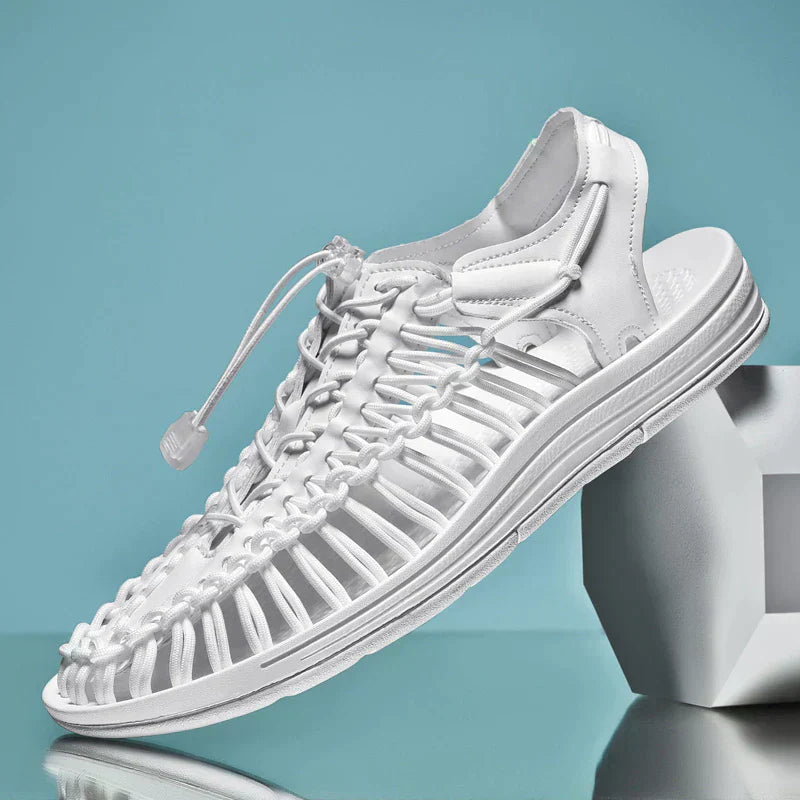 Comfortable and stylish summer sandals – Lioris-White-4.5-Nora Luxe