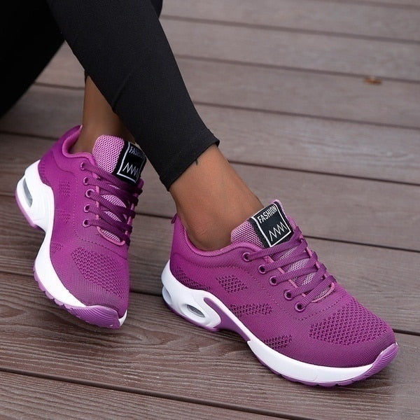 Comfortable & Breathable Orthopedic Women's Sneakers – Marlene-Black-3-Nora Luxe