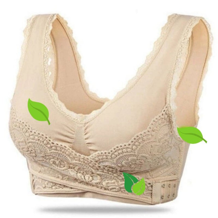 Comfortable Good Supporting Bra - Grace-Khaki-S-Nora Luxe