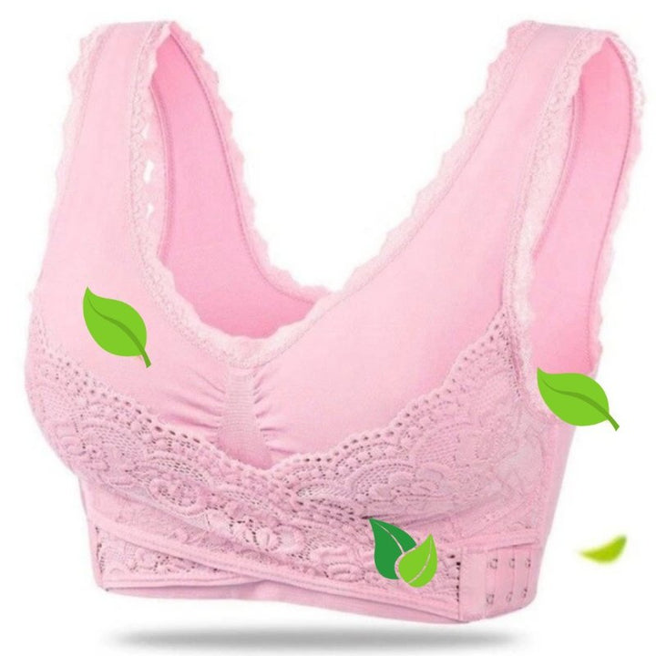 Comfortable Good Supporting Bra - Grace-Light pink-S-Nora Luxe