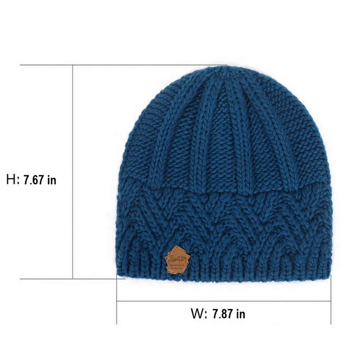Comfortable Knitted Hat - Elena-White-Nora Luxe