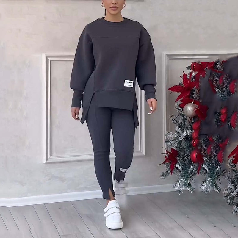 Comfortable Ladies Clothing Set - Elin-Black-S-Nora Luxe