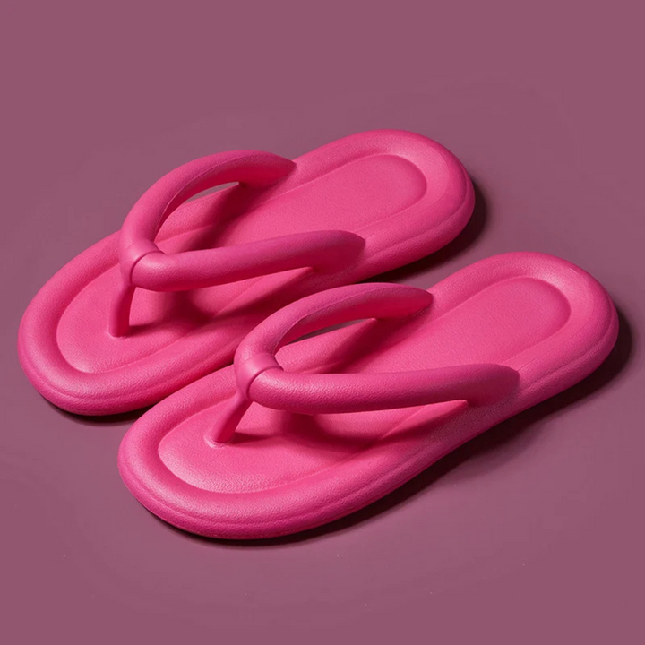 Comfortable Ladies' Flip-Flops – Luna-3-Pink-State of Style