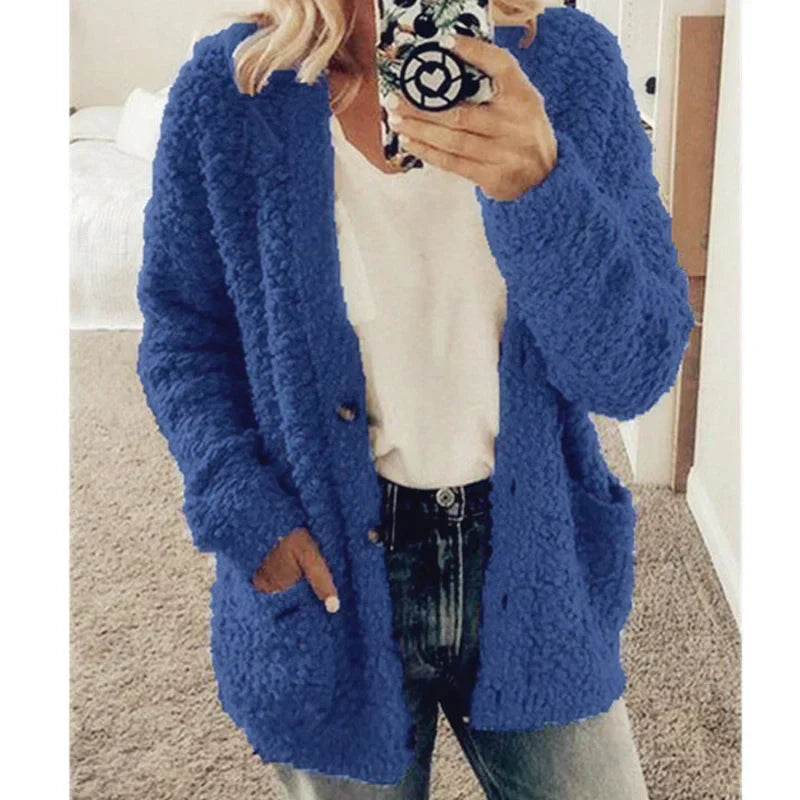 Comfortable Ladies Jacket - Lisa-Blue-S-Nora Luxe
