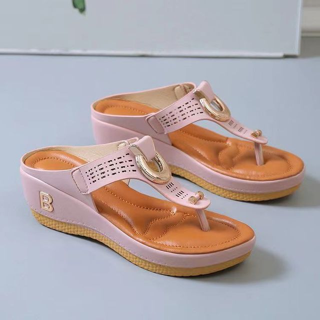 Comfortable Ladies' Sandals with Supportive Fit – Talia-Cream-3-State of Style
