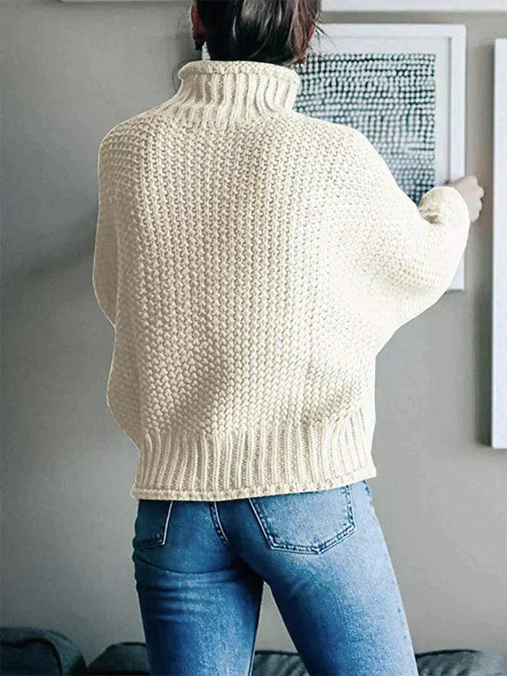 Comfortable Ladies' Sweater - Mia-Beige-S-Nora Luxe