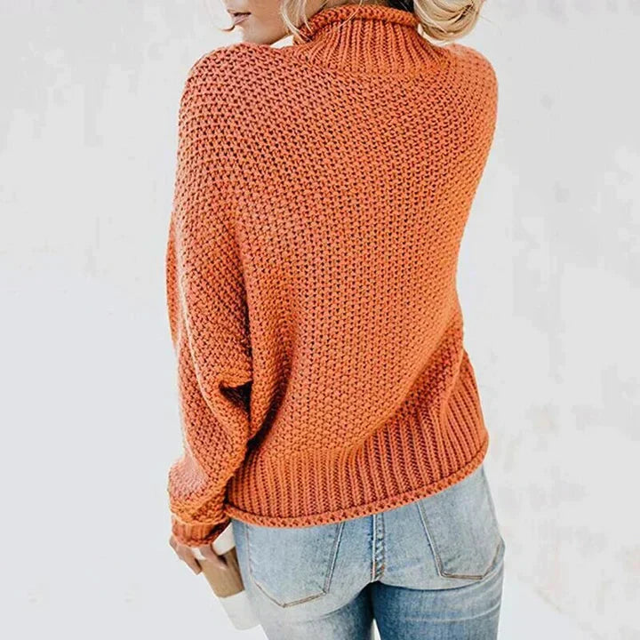 Comfortable Ladies' Sweater - Mia-Beige-S-Nora Luxe