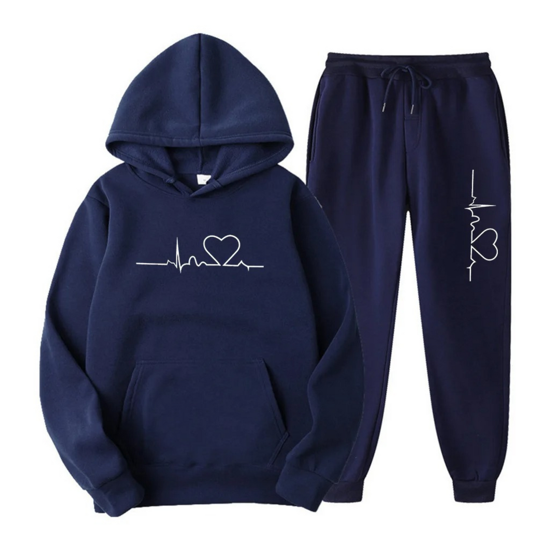 Comfortable Ladies Training Suit - Lyra-Dark Blue-S-Nora Luxe
