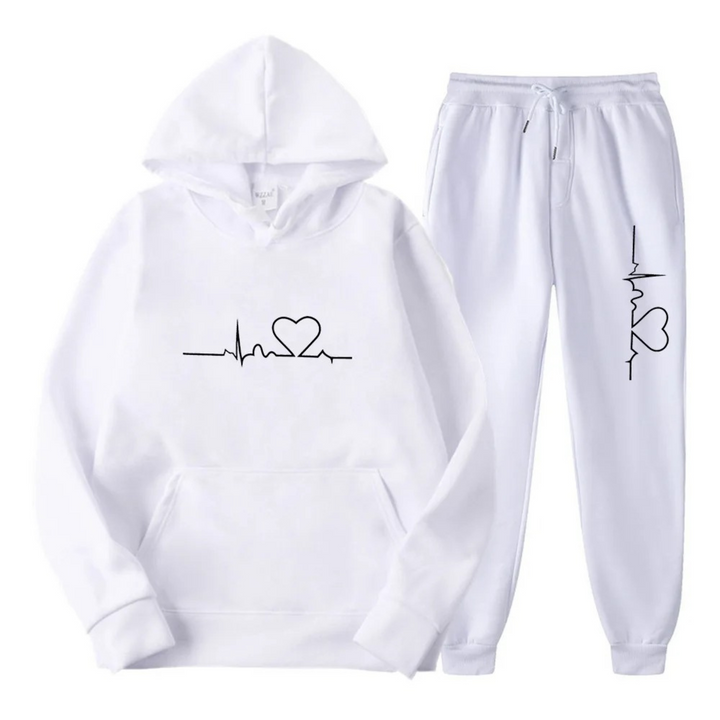 Comfortable Ladies Training Suit - Lyra-White-S-Nora Luxe