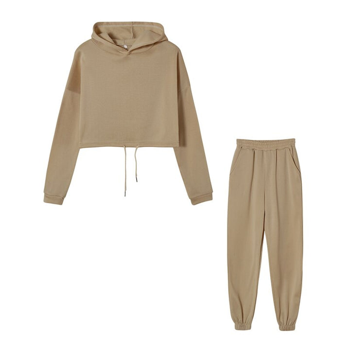 Comfortable Ladies Training Suit - Serena-Coffee-S-Nora Luxe