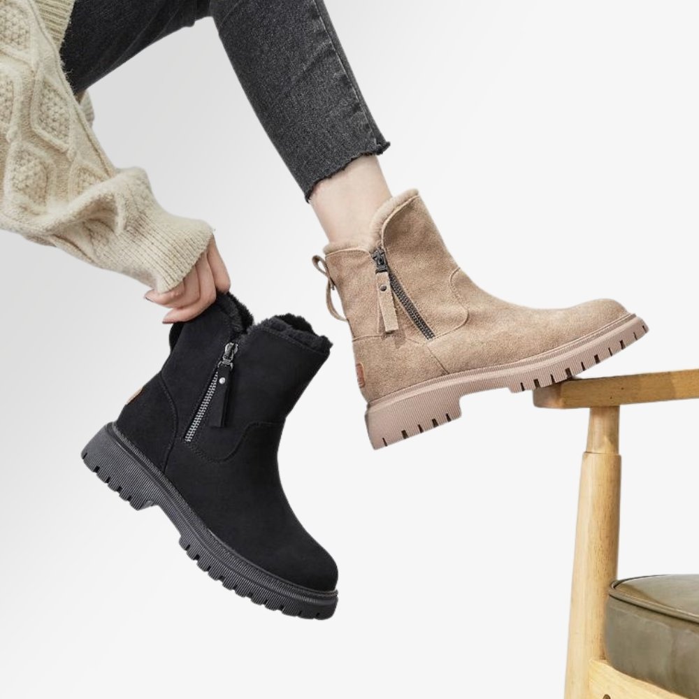 Comfortable Ladies' Winter Boots - Aria-Black-2.5-Nora Luxe