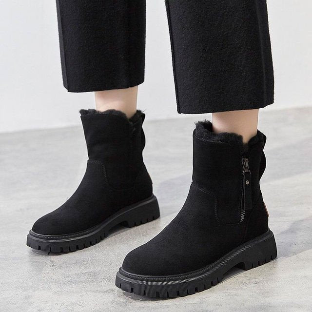 Comfortable Ladies' Winter Boots - Aria-Black-2.5-Nora Luxe