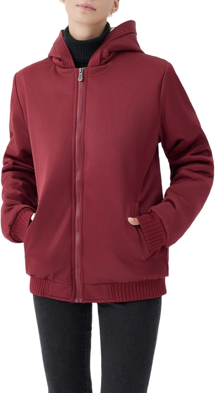 Comfortable Ladies Winter Fleece Vest - Gemma-Red-S-Nora Luxe