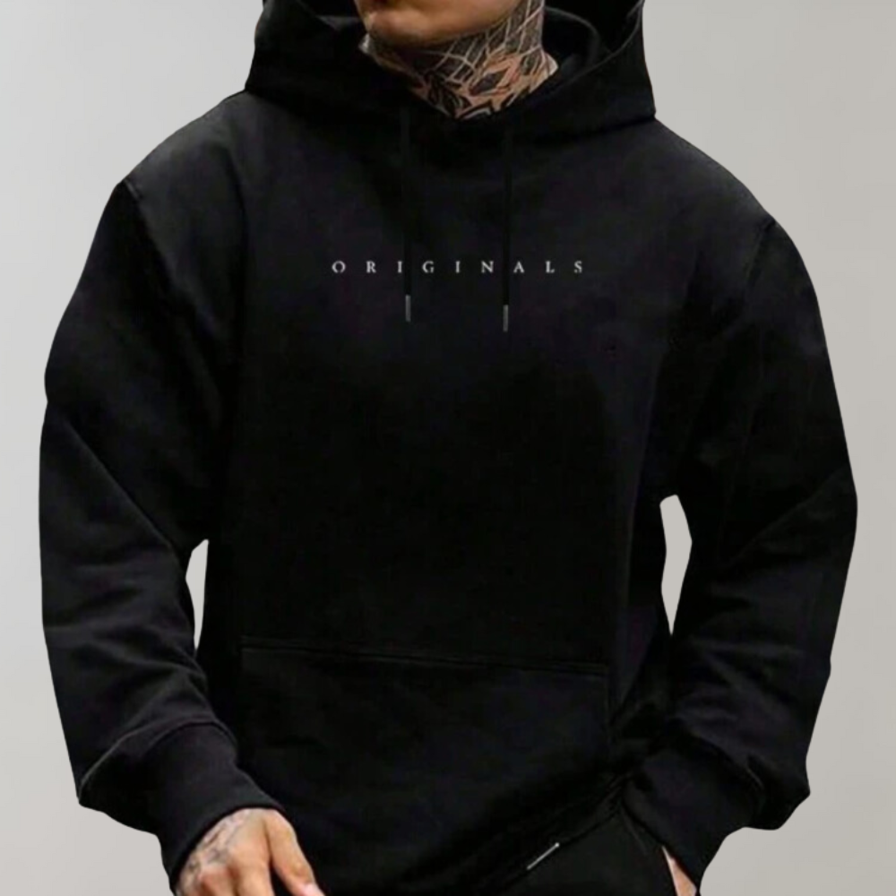 Comfortable Men's Hoodie - Mika-Black-S-Nora Luxe