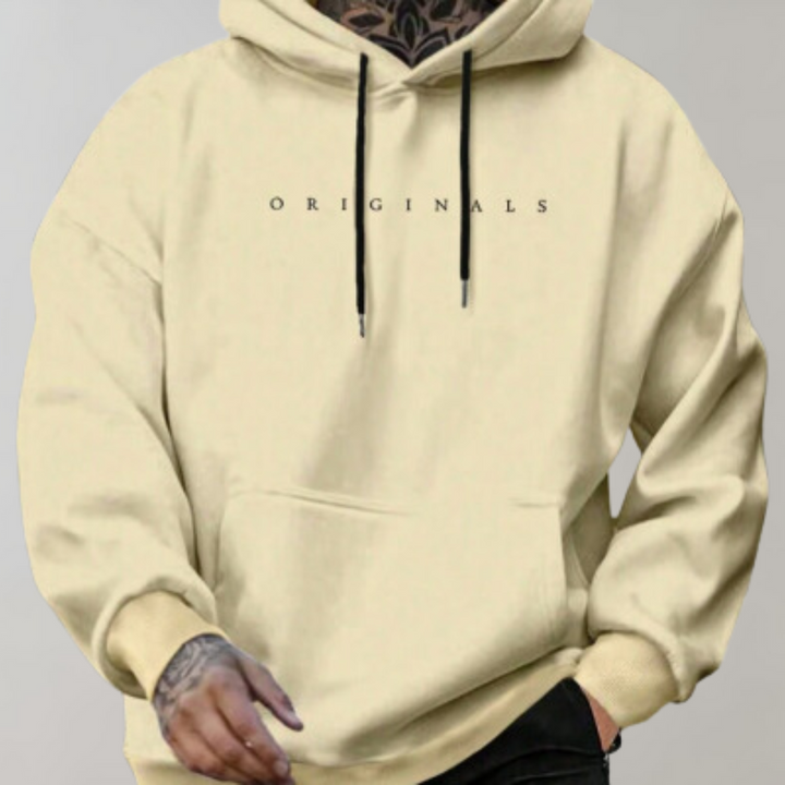 Comfortable Men's Hoodie - Mika-Yellow-S-Nora Luxe