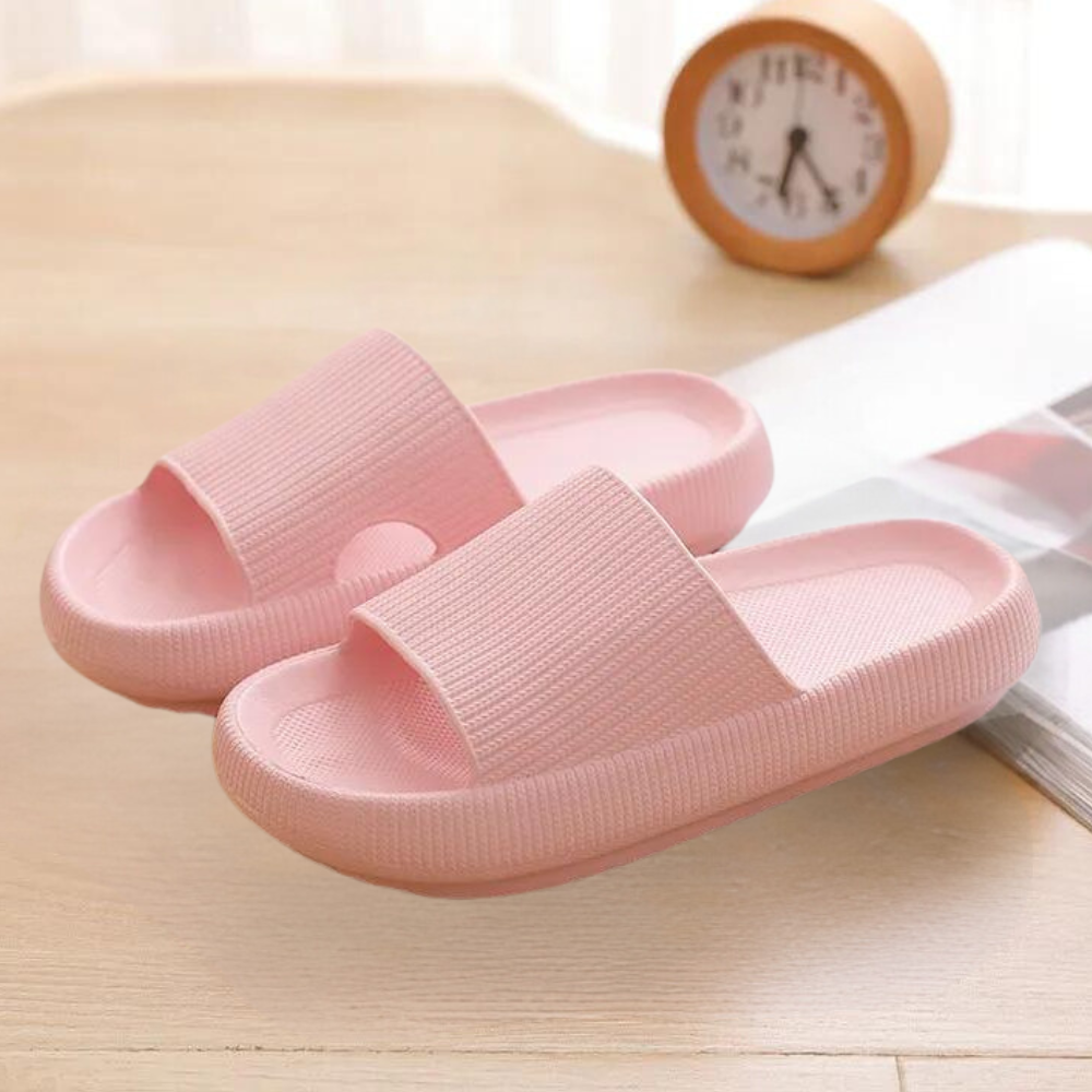 Comfortable Non-Slip Bath Slippers for Women - Elaya-Pink-3-Nora Luxe