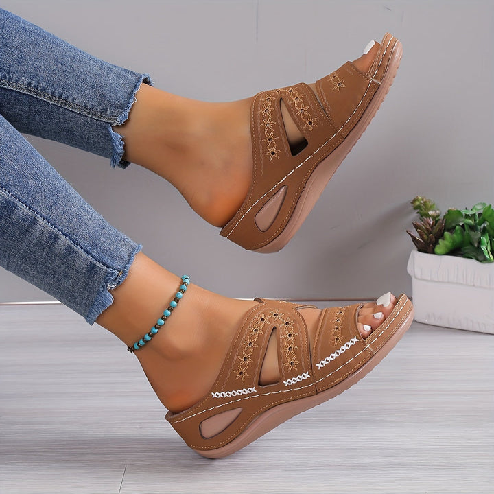 Comfortable orthopedic comfort sandals for women with support – Marla-Blue-3-Nora Luxe
