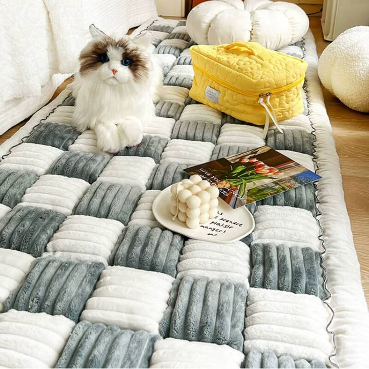 Comfortable Sofa Cover - GardenGuard-Gray-Blue-23.62 x 62.99 inches-Nora Luxe
