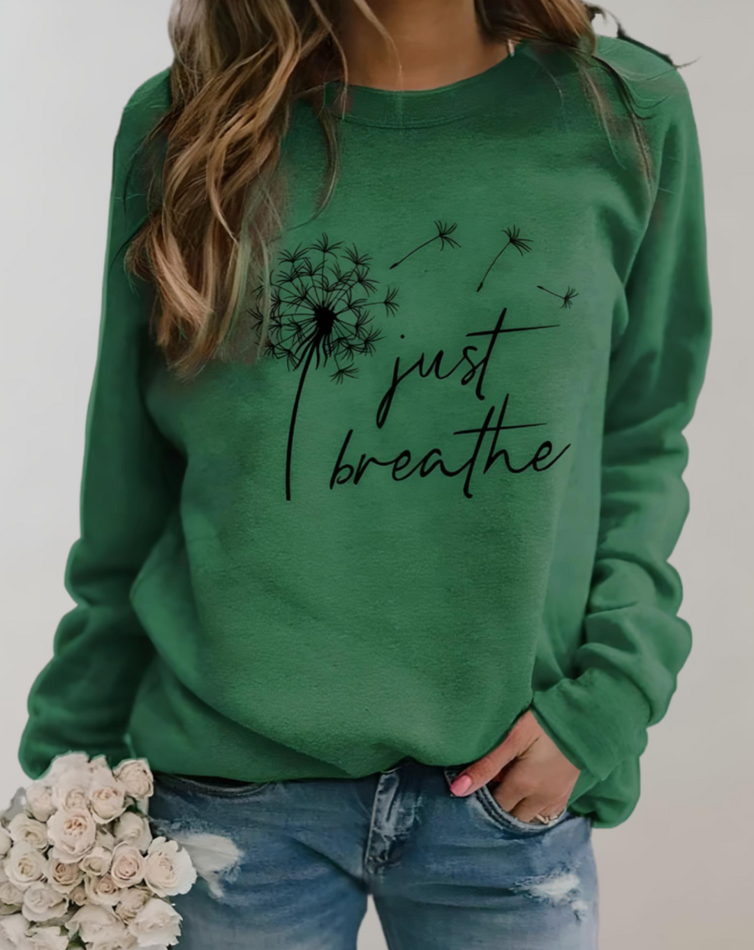 Comfortable Soft Ladies' Sweater - Isabelle-Green-XS-Nora Luxe