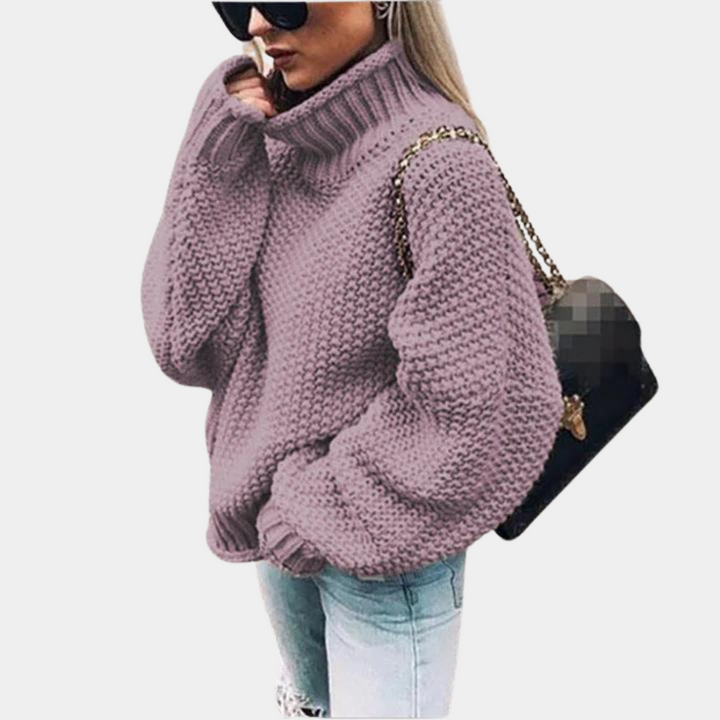 Comfortable Sweater for Women - Sophie-Purple-S-Nora Luxe
