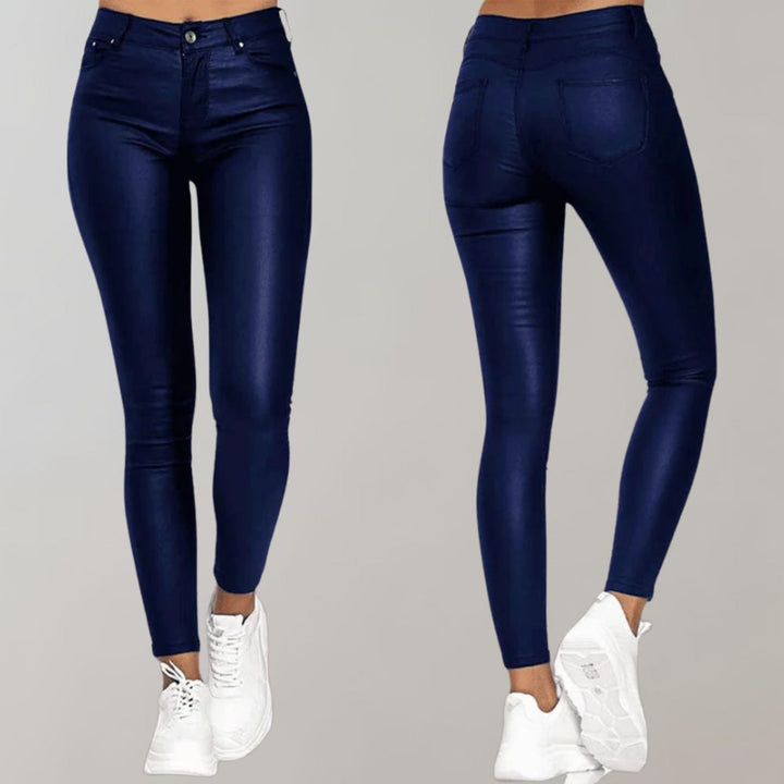 Comfortable Trousers for Women - Sienna-Blue-S-Nora Luxe