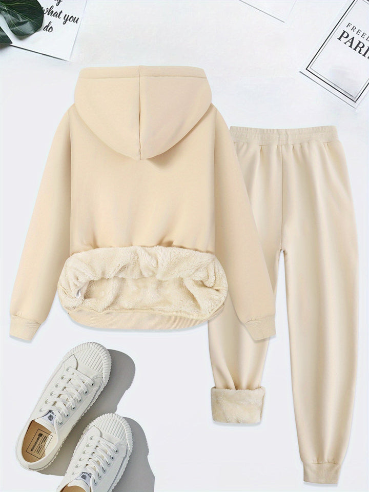 Comfortable Two-Piece Clothing Set for Women - Livia-Light Gray-S-Nora Luxe