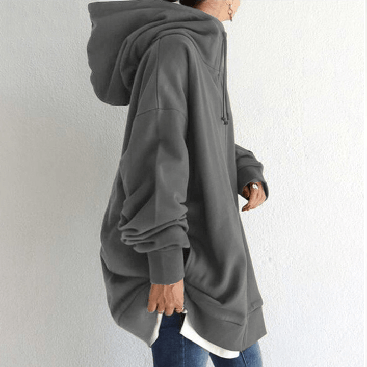 Comfortable Women's Jacket with Hood - ComfyHood-Khaki-S-Nora Luxe