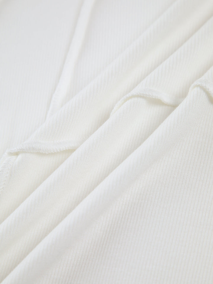 Comfortable Women's Top with Long Sleeves - Elise-White-XS-Nora Luxe