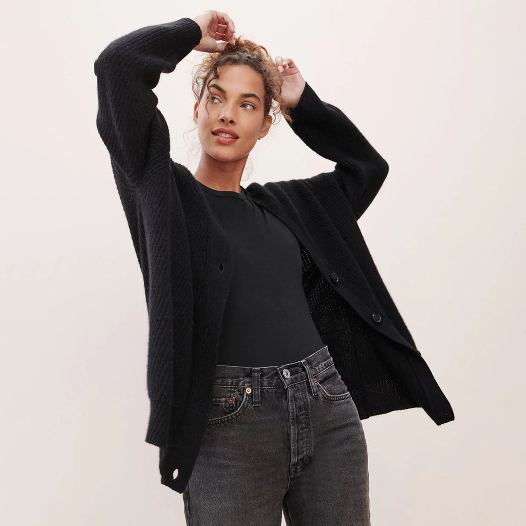Comfy Ladies' Jacket - Emery-Black-XS-Nora Luxe