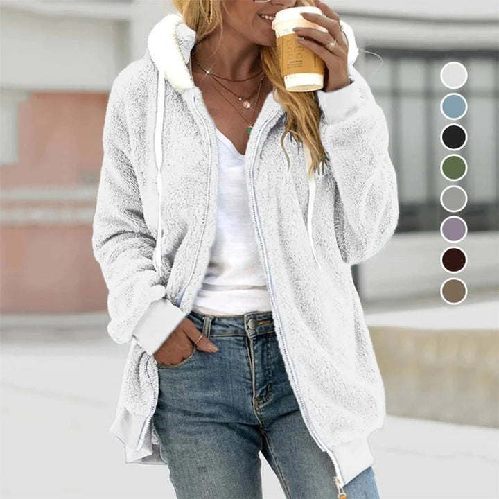 Comfy Vest with Stylish Hood - Aurora-Red-L-Nora Luxe