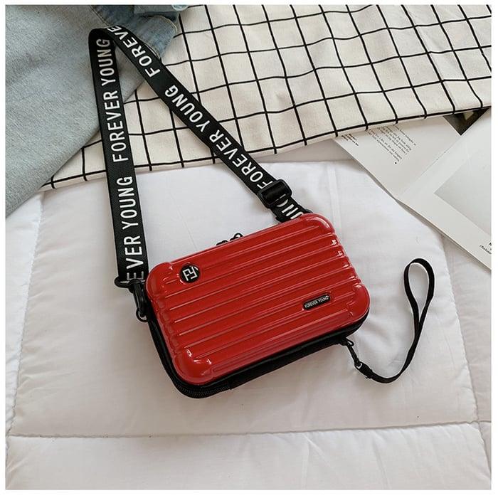 Compact and Stylish Mini Travel Bag for Women - LunaBag-Red-Nora Luxe