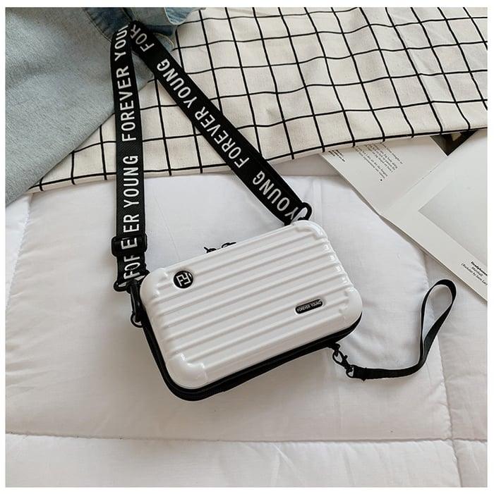 Compact and Stylish Mini Travel Bag for Women - LunaBag-White-Nora Luxe