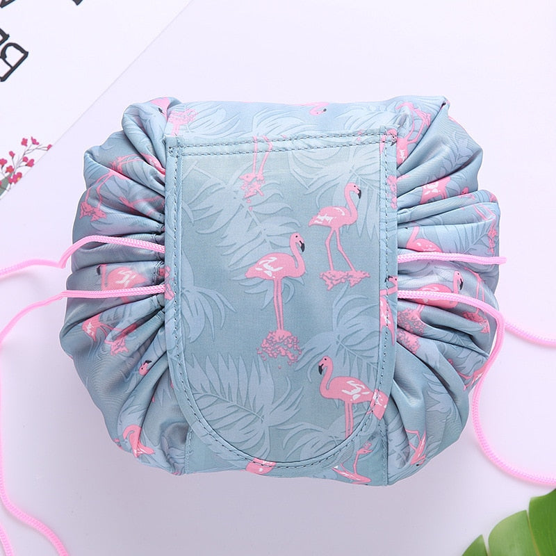 Portable Drawstring Cosmetic and Toiletry Bag –